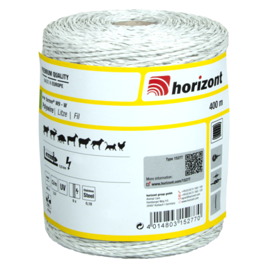 horizont electric fence strand farmer® W9-W | 400 m | 9 x 0.18 mm