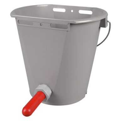 Plastikowe wiadro do pojenia cieląt horizont | szare | (8 l)