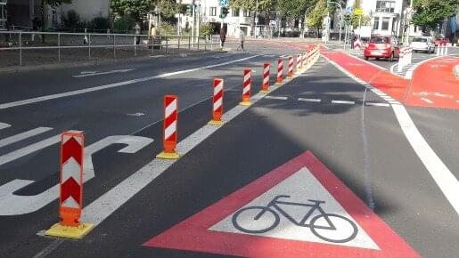 Bike Lane in Berlin Bike Lane in Berlin