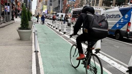 Bike Lane in New York Bike Lane in New York
