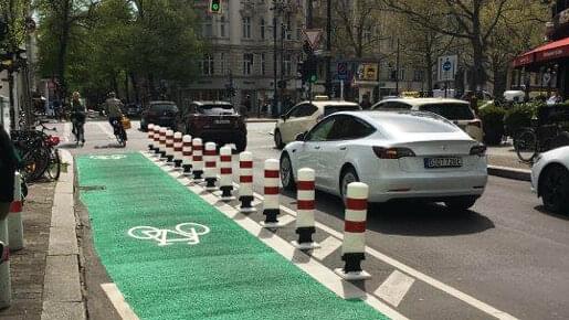 Bike Lane in Charlottenburg Bike Lane in Charlottenburg